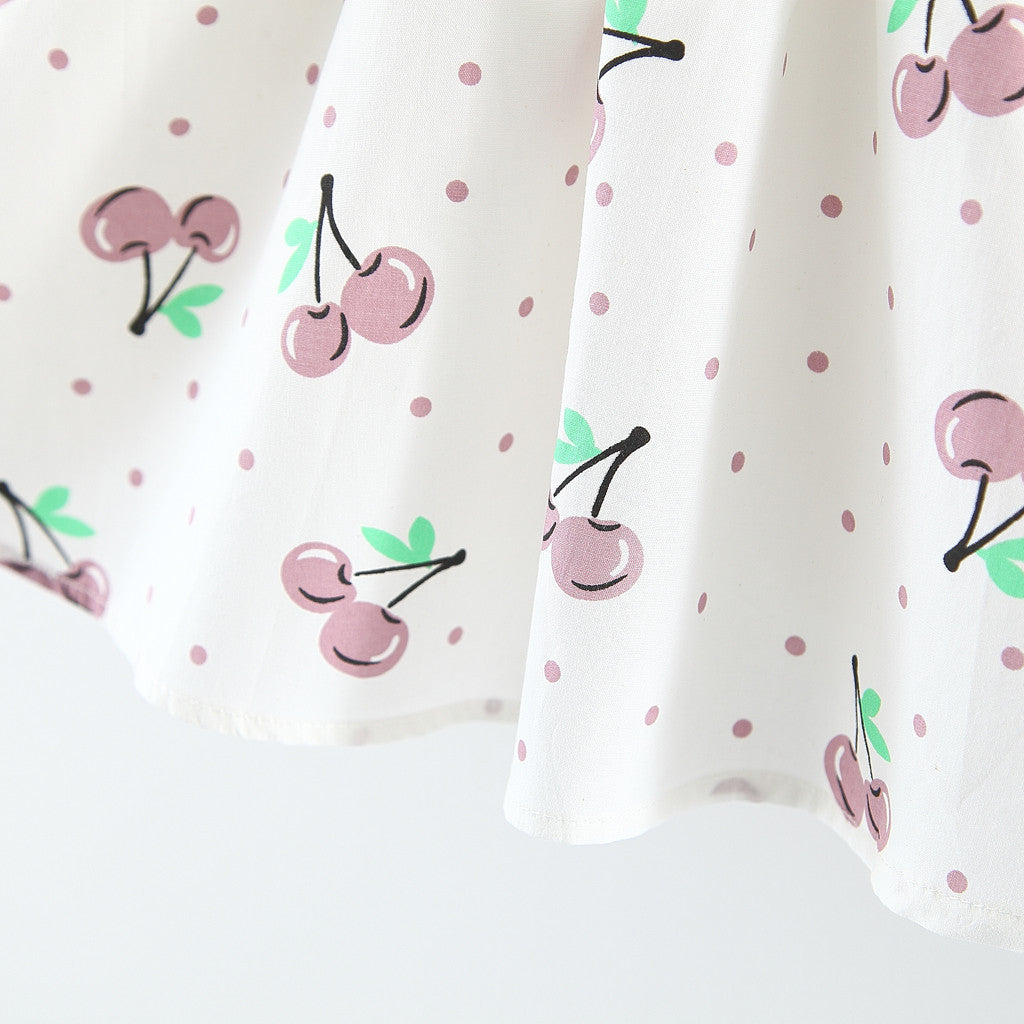 Robe d'Été en Coton à Bretelles pour Fille