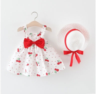 Robe d'Été en Coton à Bretelles pour Fille