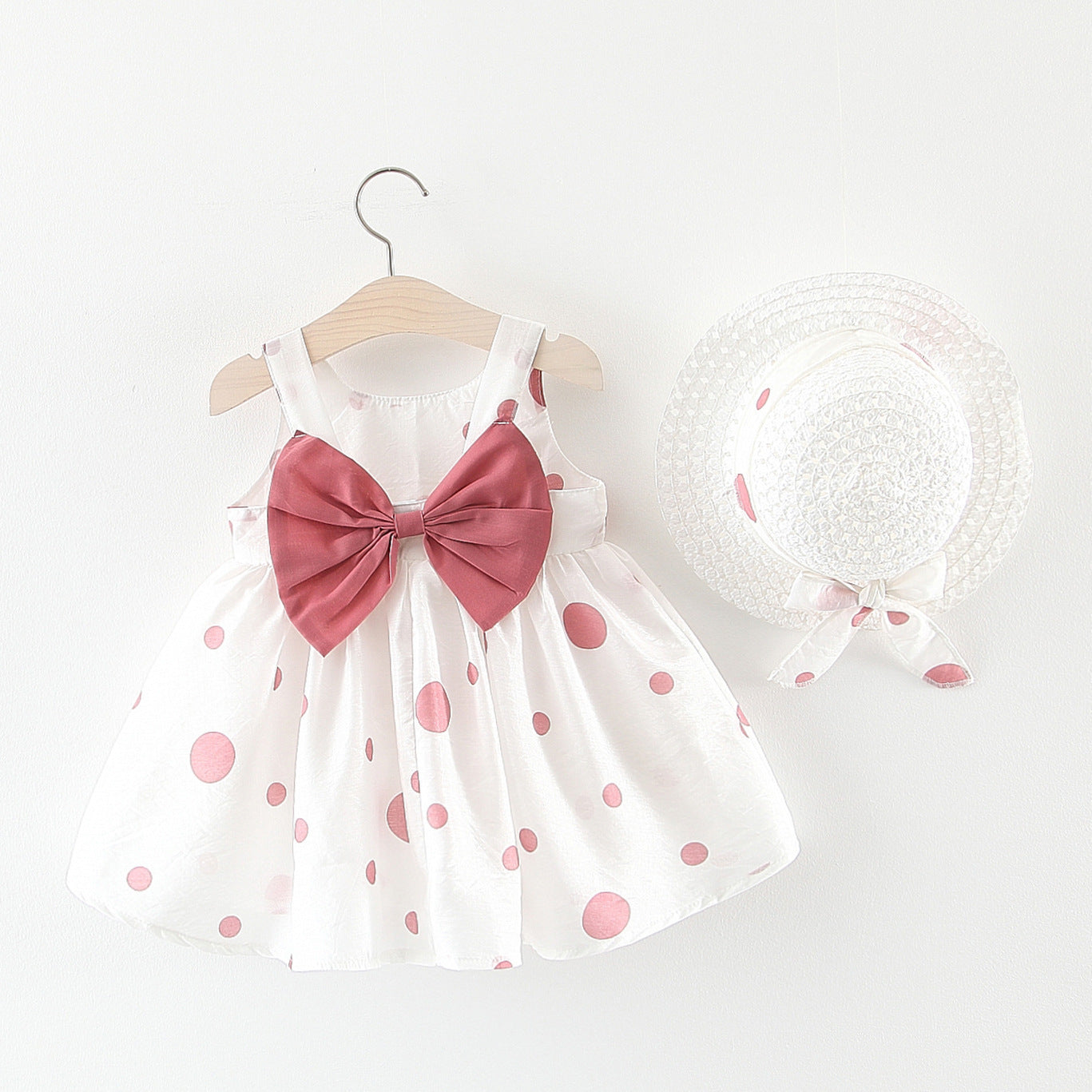 Robe de Plage Princesse Sans Manches avec Chapeau pour Fille