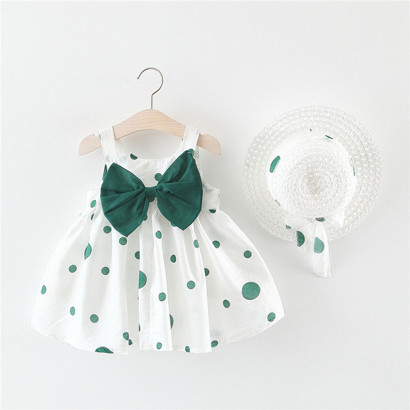 Robe de Plage Princesse Sans Manches avec Chapeau pour Fille