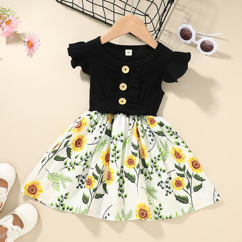 Robe d'Été Sans Manches pour Fille