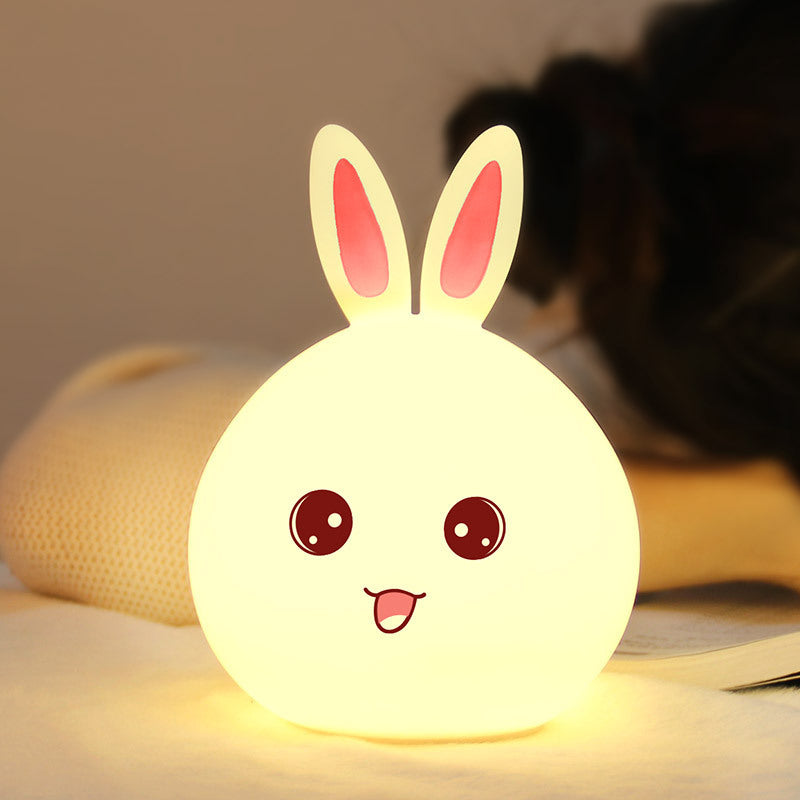 Veilleuse Lapin en Silicone LED Tactile