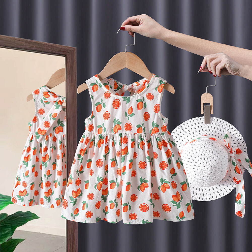 Robe à Bretelles Plissée pour Petite Fille - Style Tendance