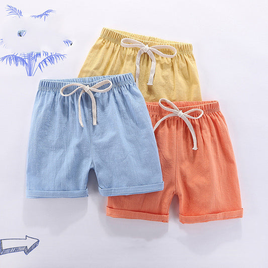 Shorts en Coton-Lin pour Enfants