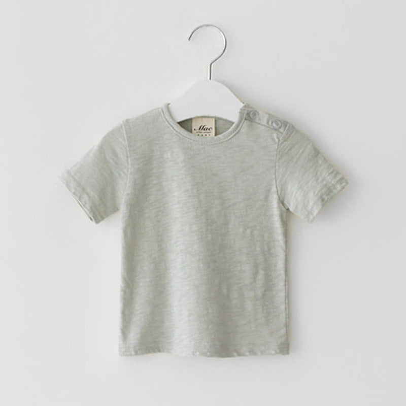 T-shirt en Coton Respirant Effet Slub - Manches Courtes